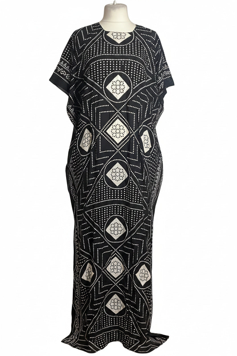 Somali Baati – Geometric Diamond Dot Print | Free Size | 5 Colours