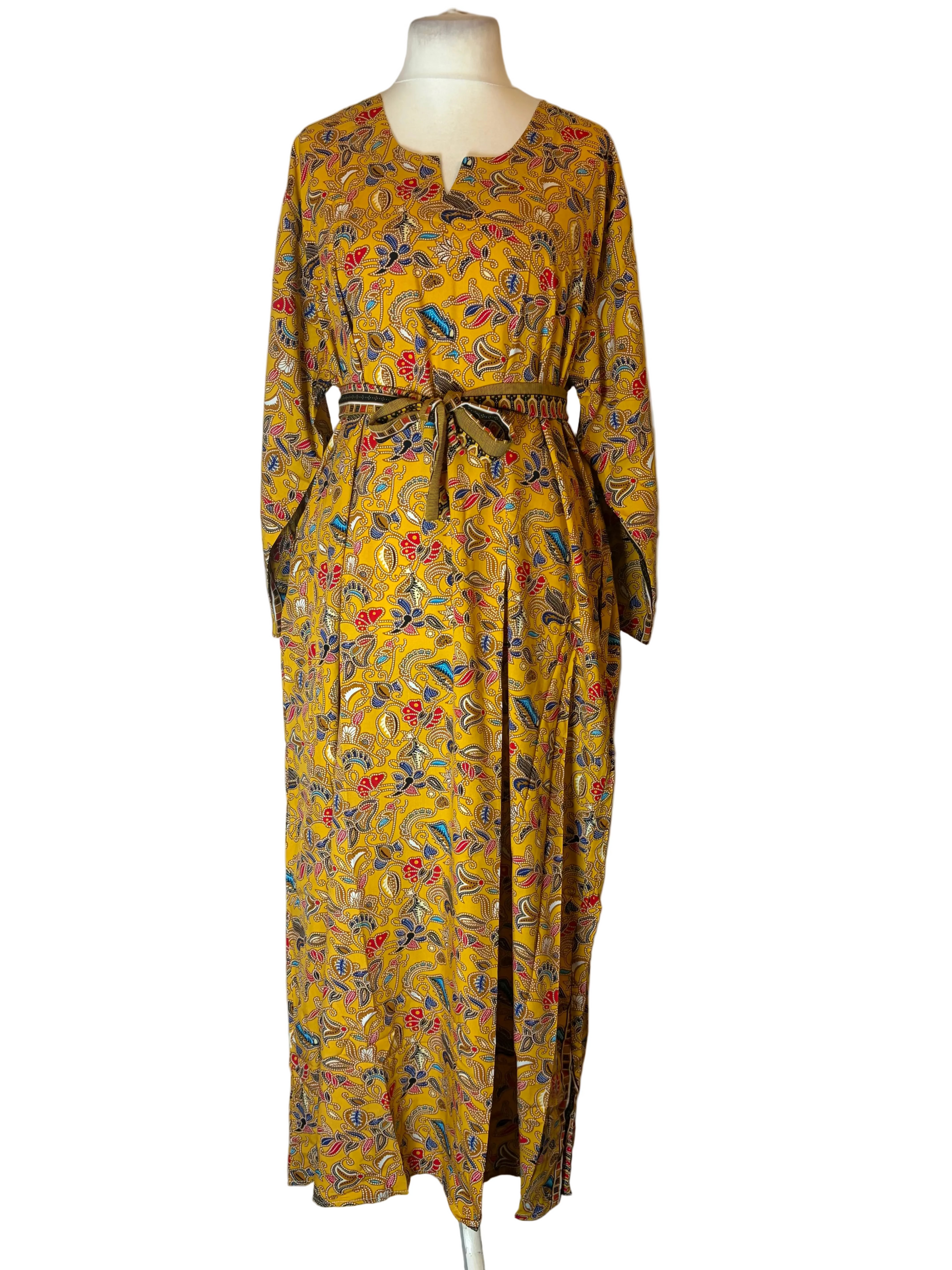 slim fit dress slacks Somali Maxi Dress with Rope Belt & Pocket