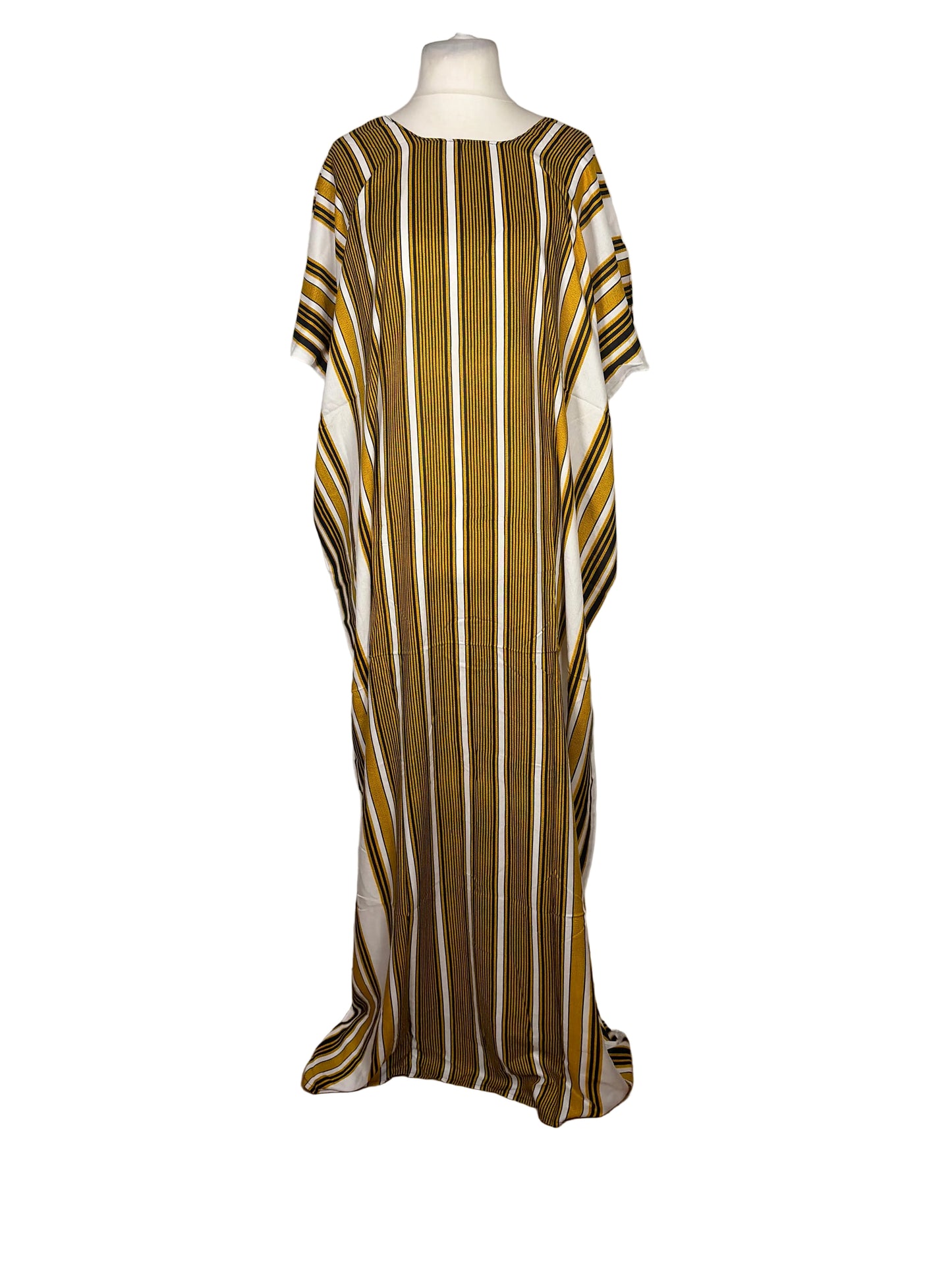 Striped Baati on a mannequin against a white backdrop