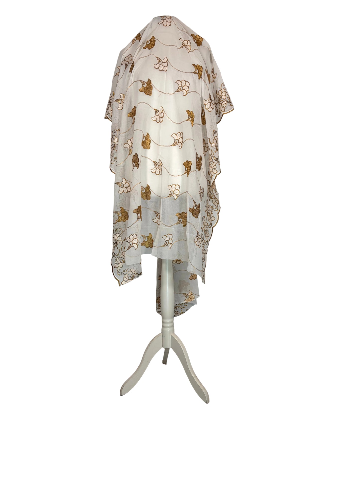 White Regal unstitched Garbasaar Floral-