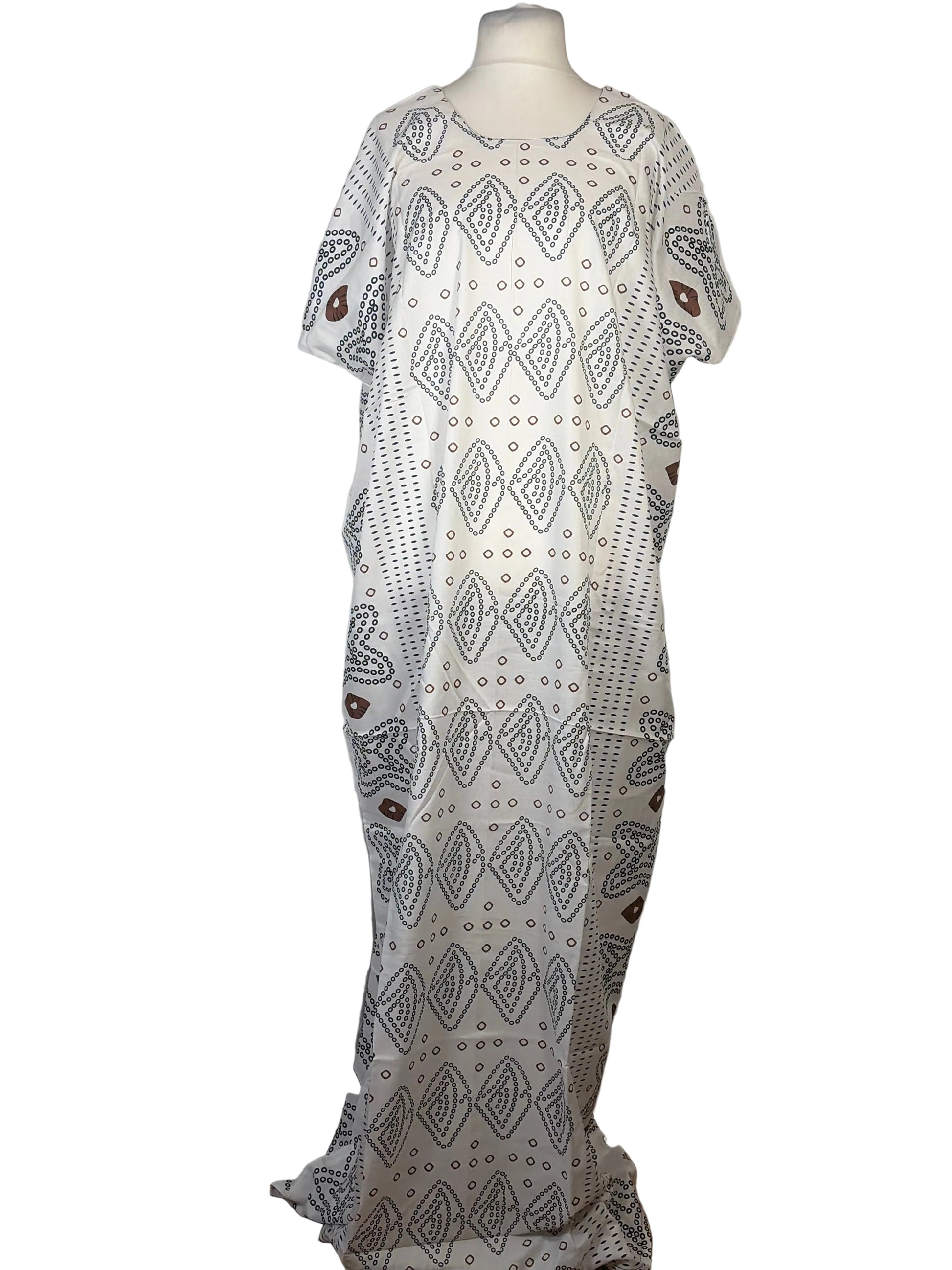 Somali Baati Dress Traditional Geometric Print Free Size