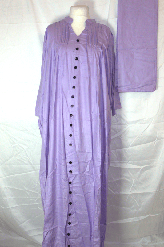 Zahra Button Maxi – lilac