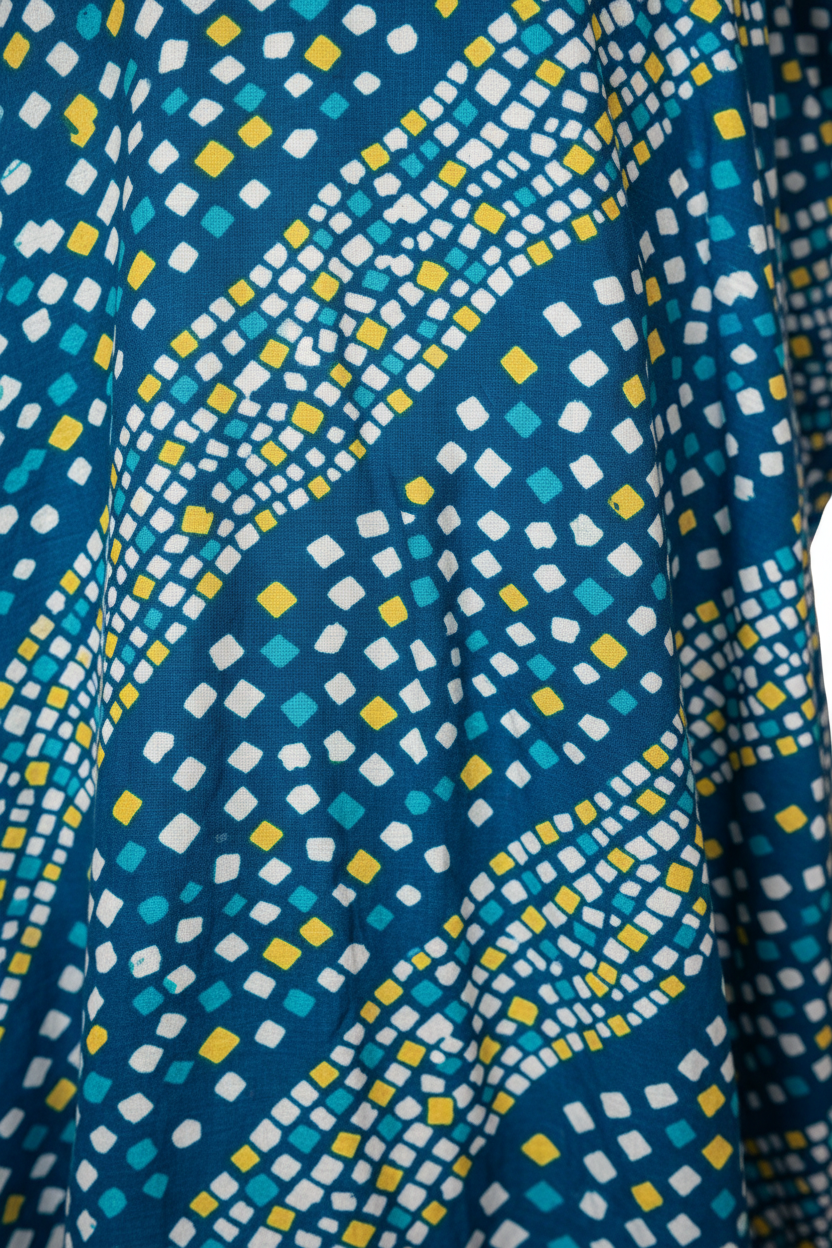 Blue Mosaic Close-up