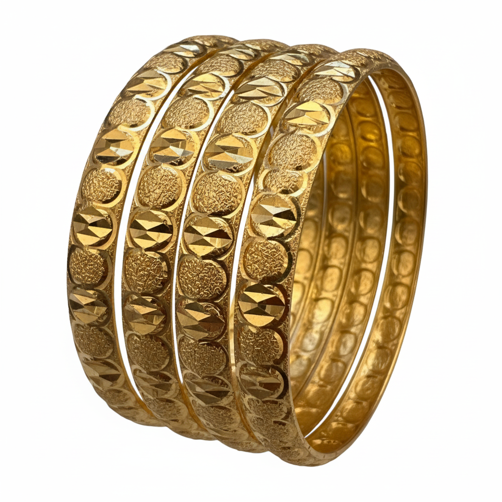 Gold Bangles Pattern Detail