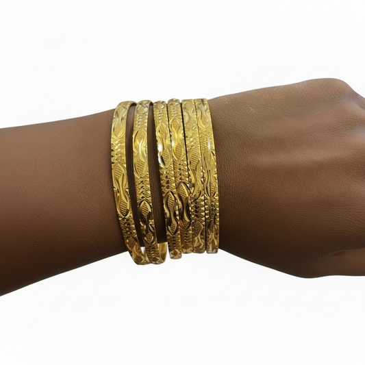 Gold Bangles - Refined 1