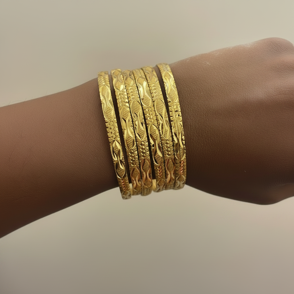 Gold Bangles - Refined 3