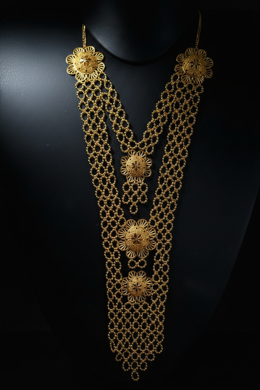 Gold Filigree Detail Shot