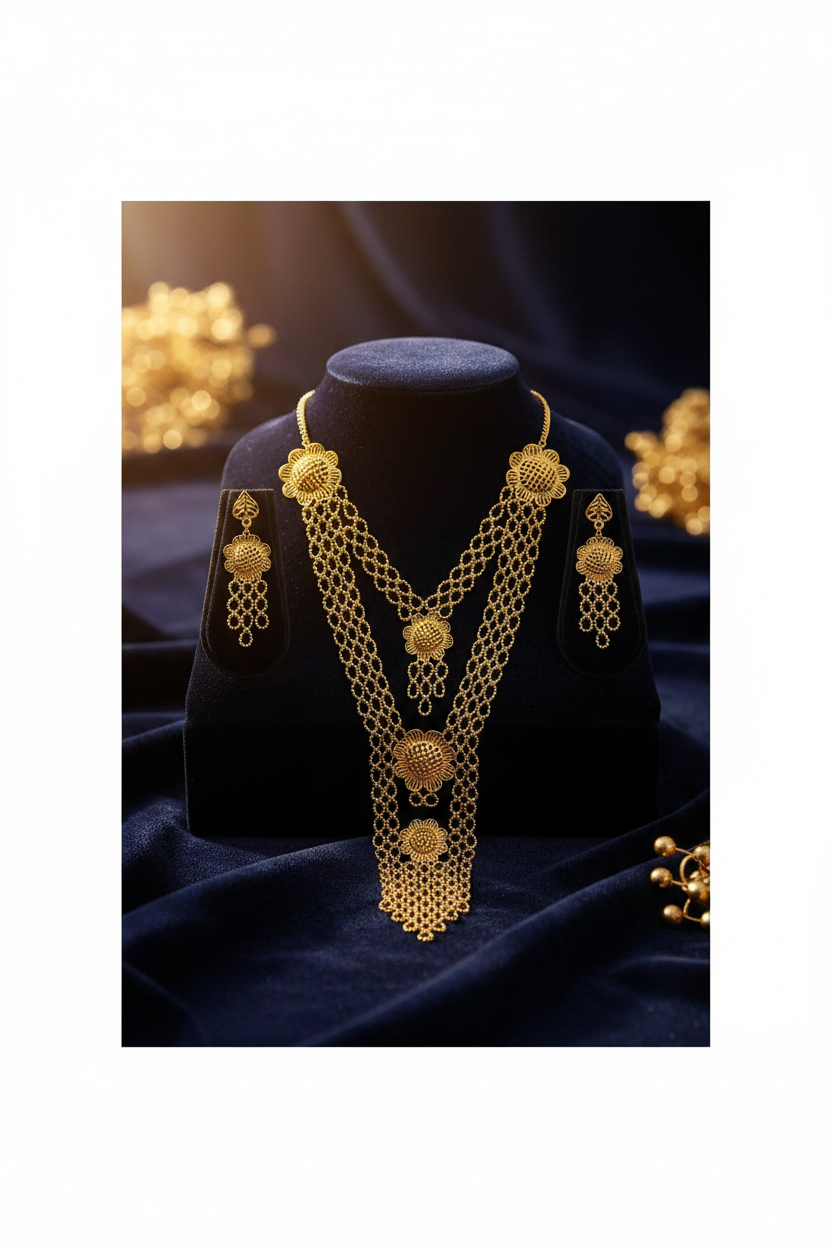 Gold Filigree Flat Style Showcase