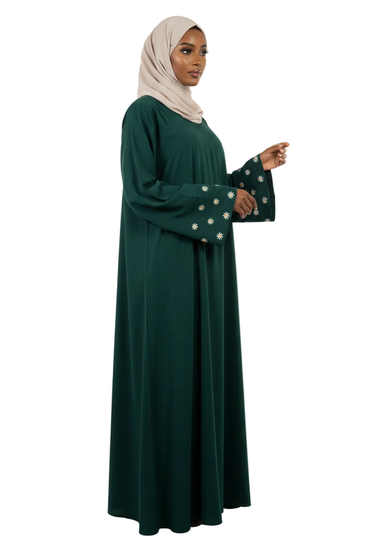 Green Abaya — 3/4 Angle