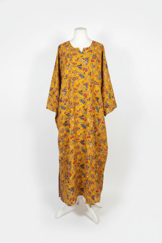 Mustard Paisley Kaftan 1