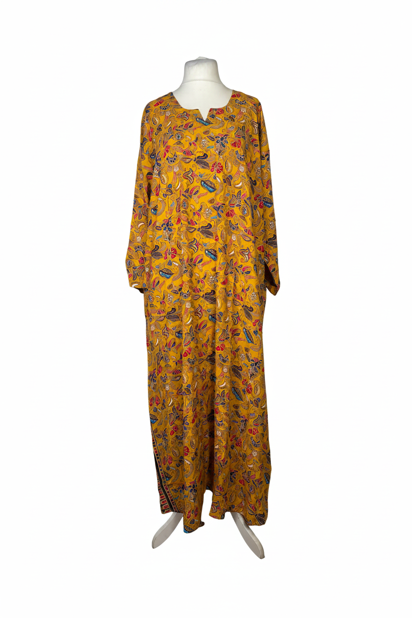 Mustard Yellow Kaftan Front
