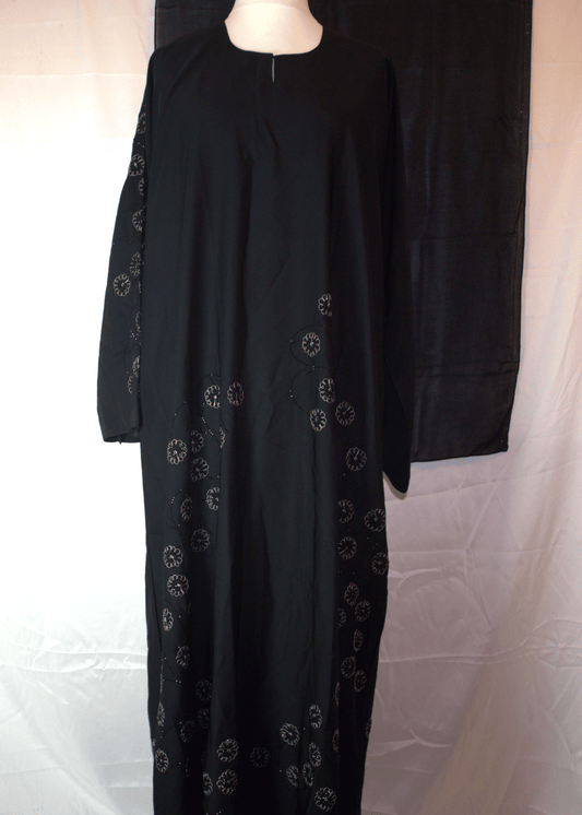 One Piece Abaya with embroidery 