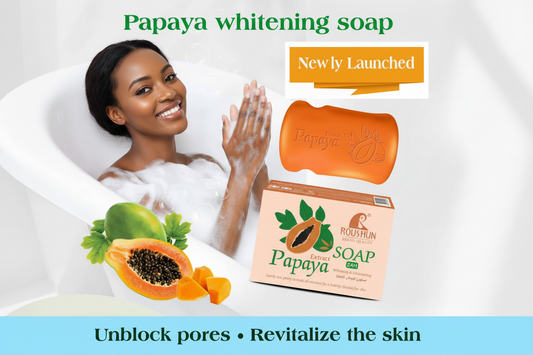Papaya Soap with East African Model 2