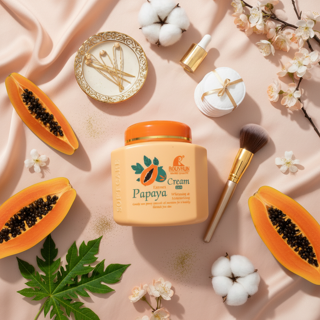 Roushun Papaya Cream - Flat Lay