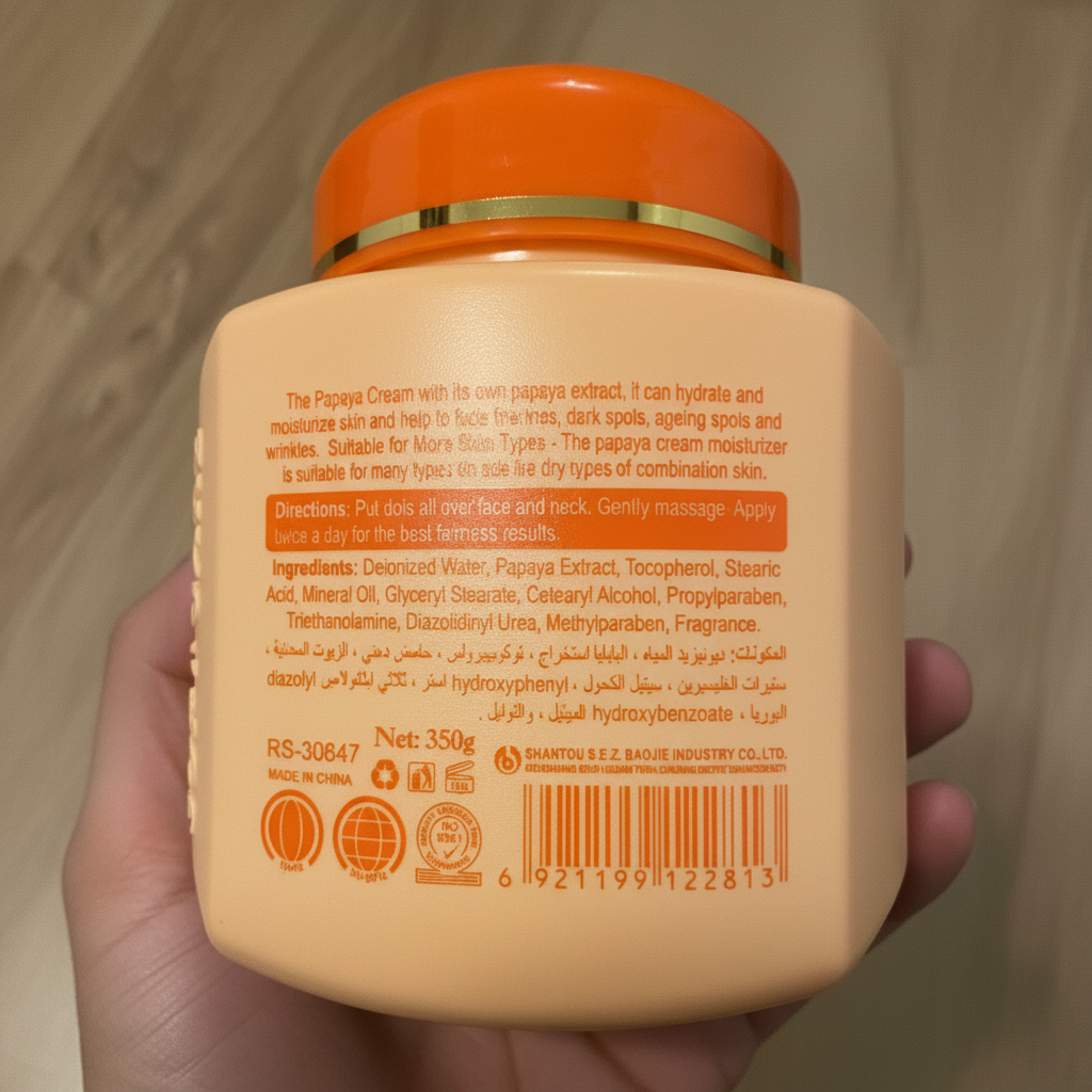 Roushun Papaya Cream - Ingredients
