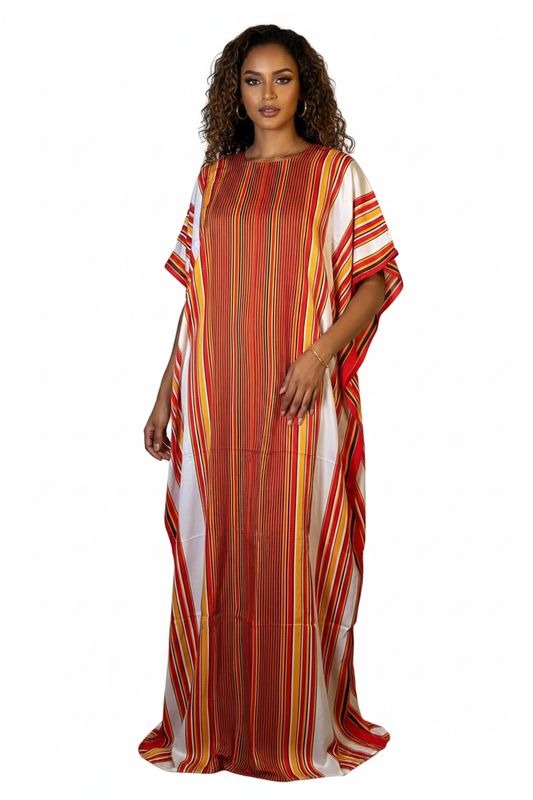 Somali Model in Striped Baati