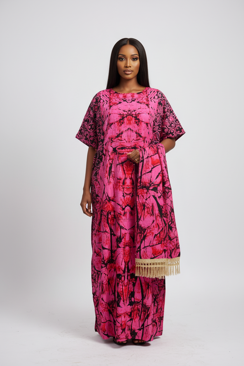 Somali Model - Pink Straight Baati