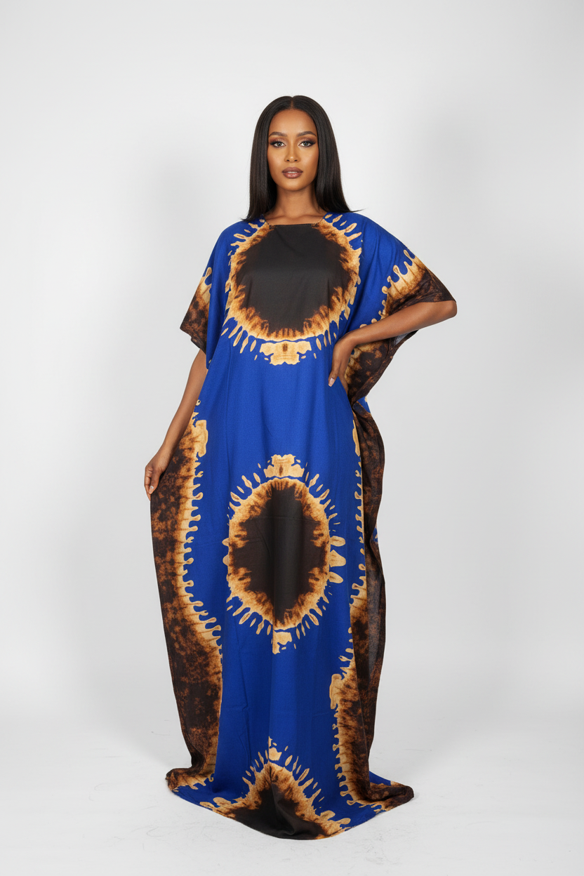 Somali Model Royal Blue Baati