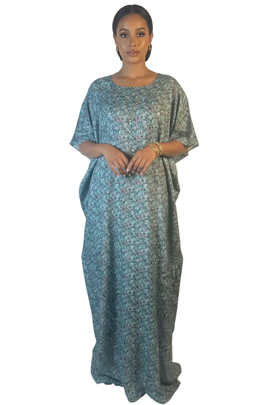 Teal Floral Baati Model