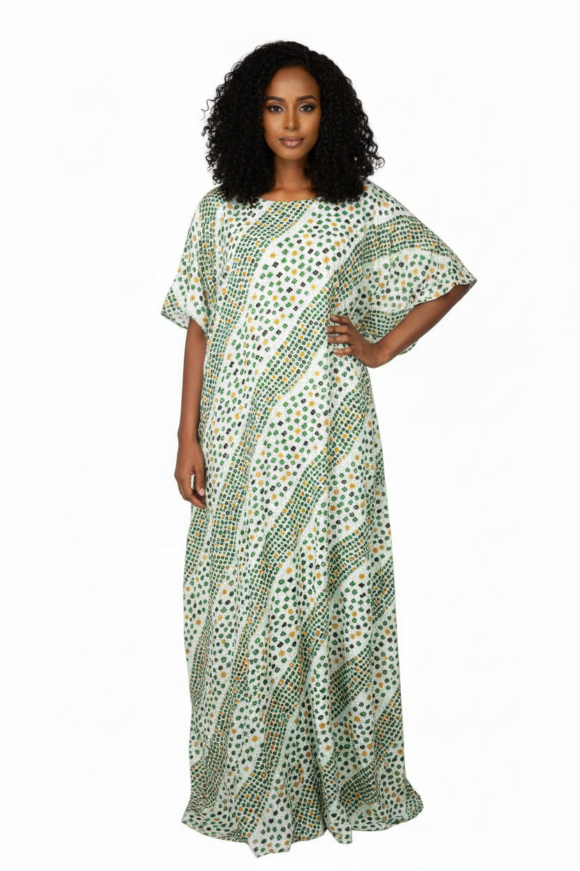Mosaic Print Baati Dress – Free Size