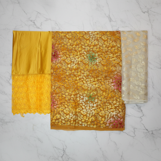 Yellow Gold White Dirac Flat Lay